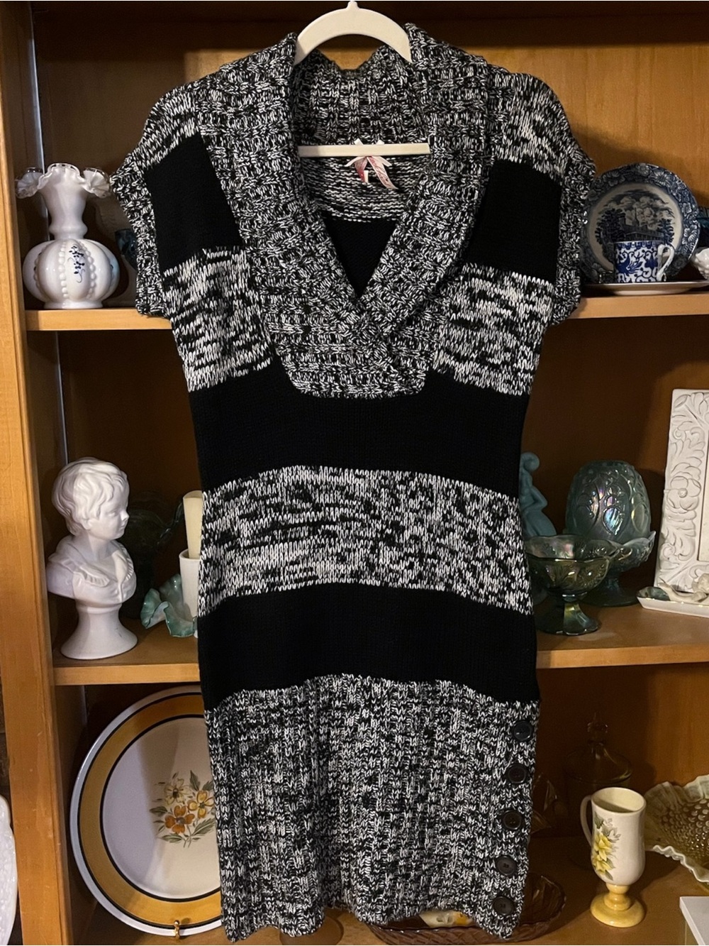 Derek Heart Y2K Marled Colorblock Sweater Dress Size L